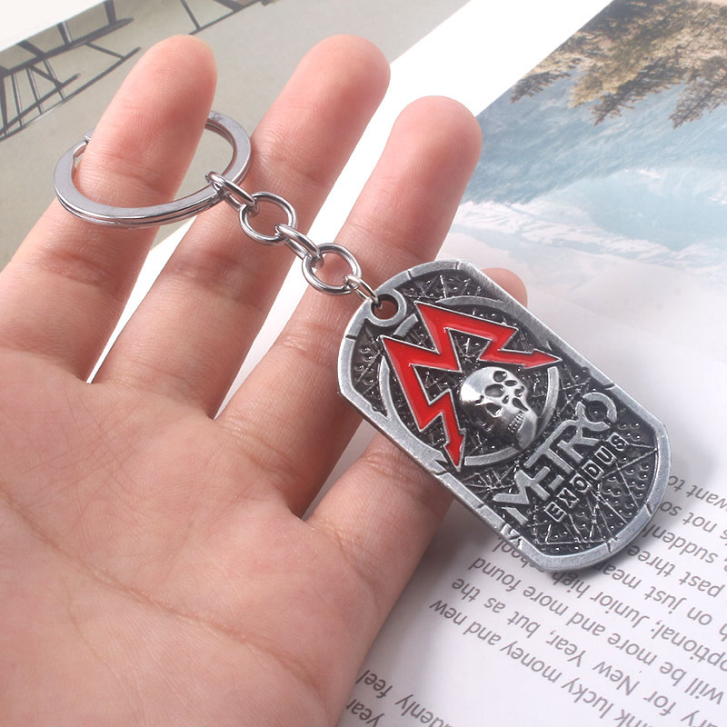 Mens Dog Tag Necklace - Gra Metro Exodus 2033 Naszyjniki Wisiorki