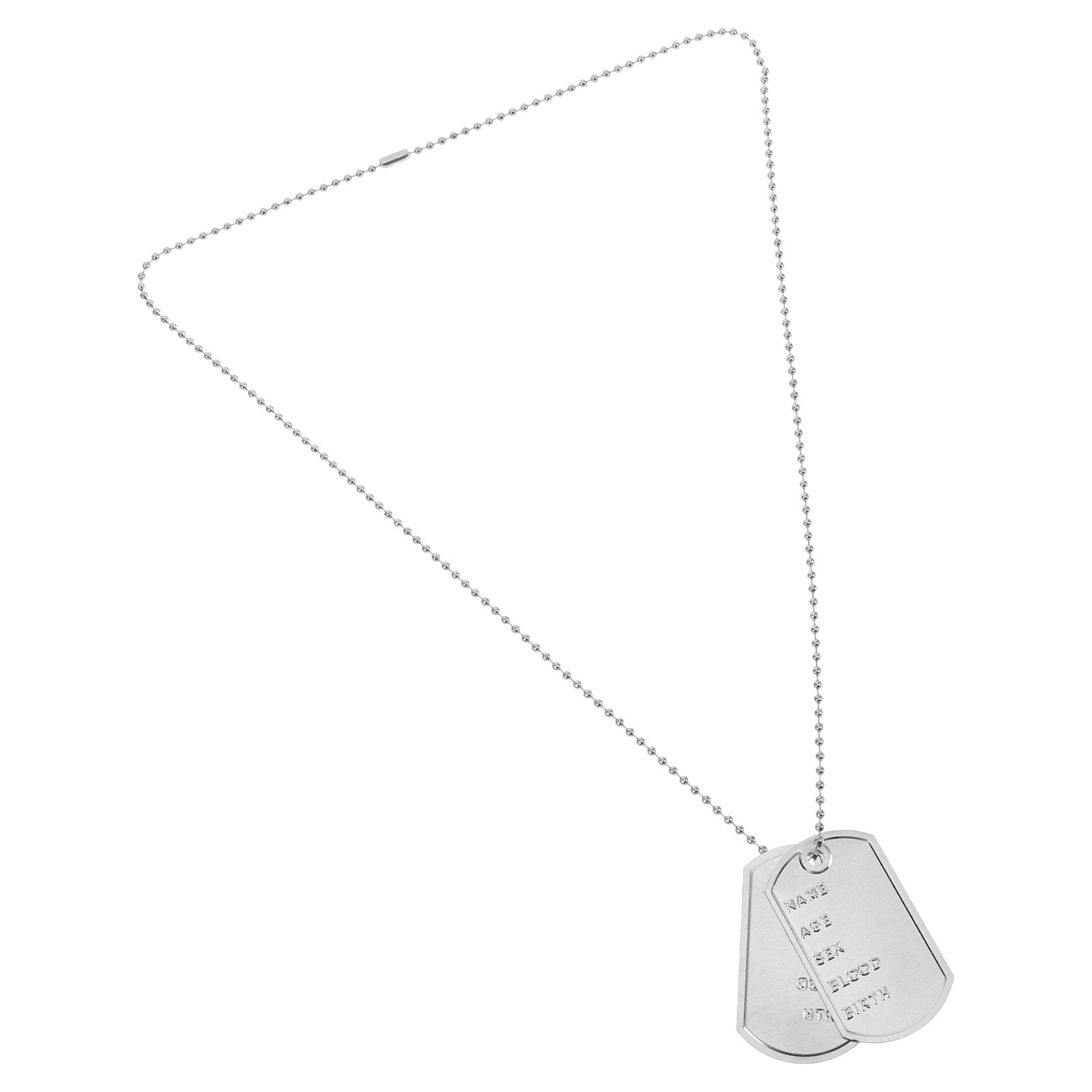 Mens Dog Tag Necklace - 1 Zestaw Naszyjnik z identyfikatorem psa