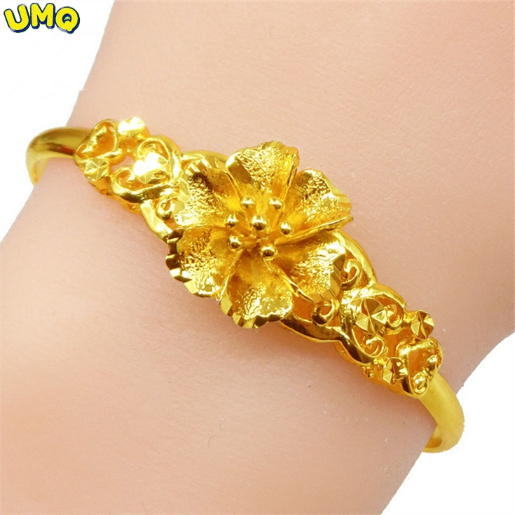 Rose Gold Bracelet - UMQ 24k złota bransoletka 999 pełna