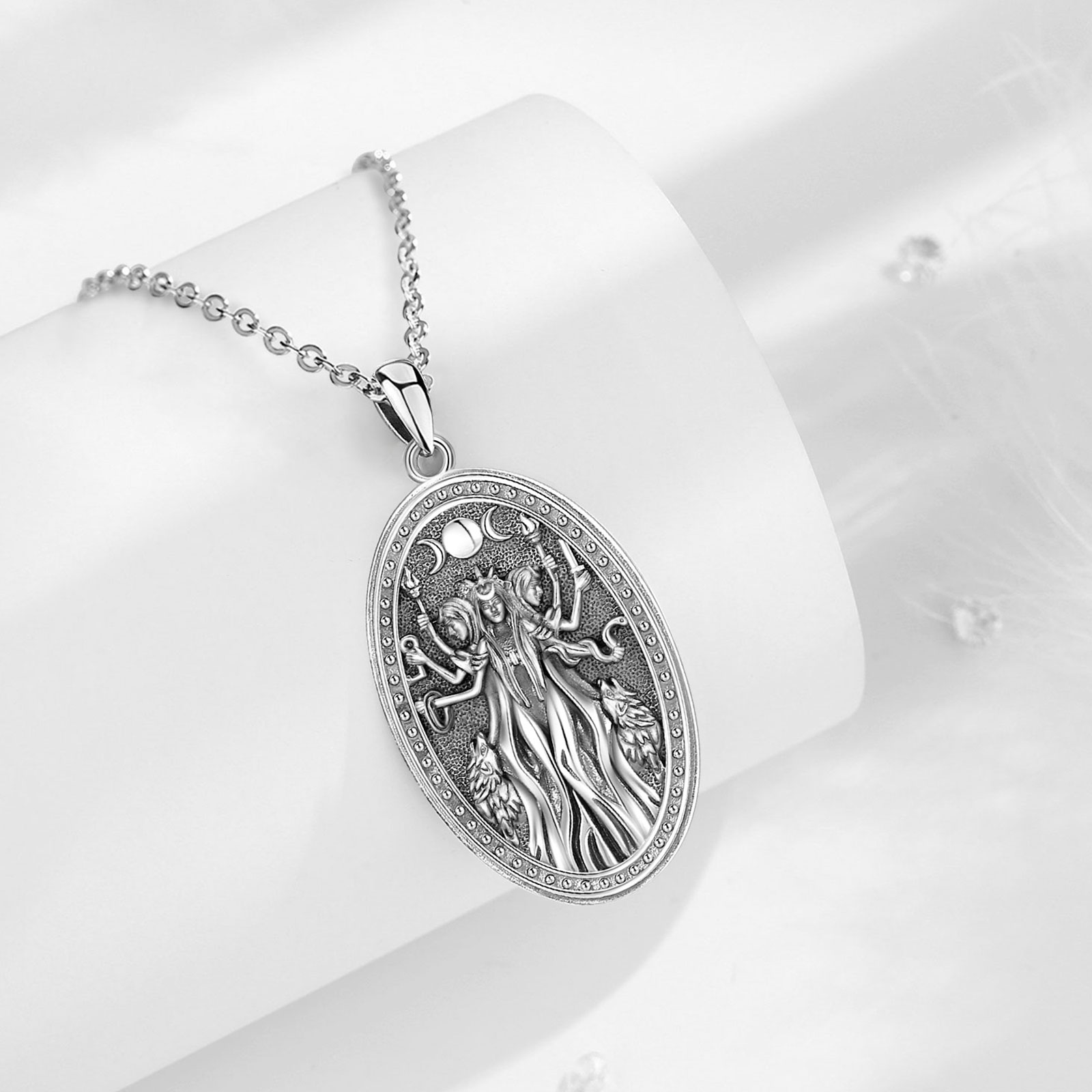 Eudora 925 Sterling Silver Pot – Mens Dog Tag Necklace recenzja i cena