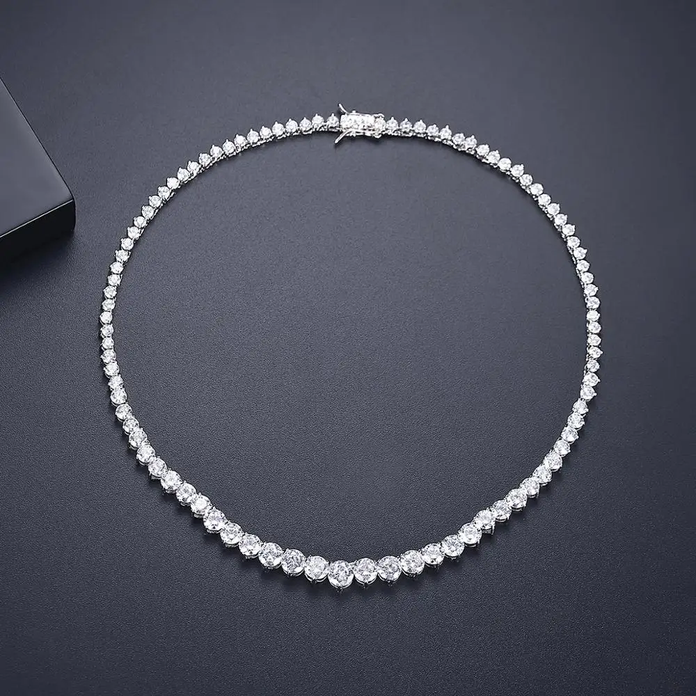Luksusowy projektant 7MM Iced  – Crystal Choker Necklace recenzja i cena