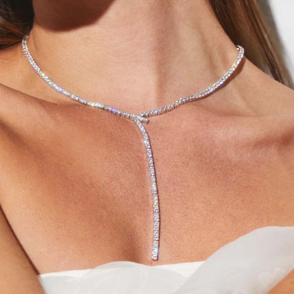 Stonenfans długi Lariat w kszt – Crystal Choker Necklace recenzja i cena