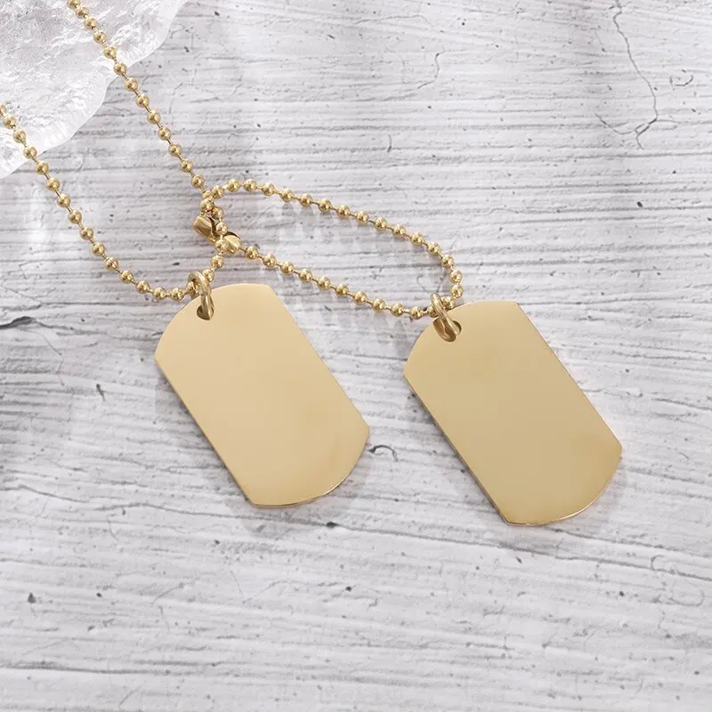 Prosty naszyjnik ze stali nier – Mens Dog Tag Necklace recenzja i cena