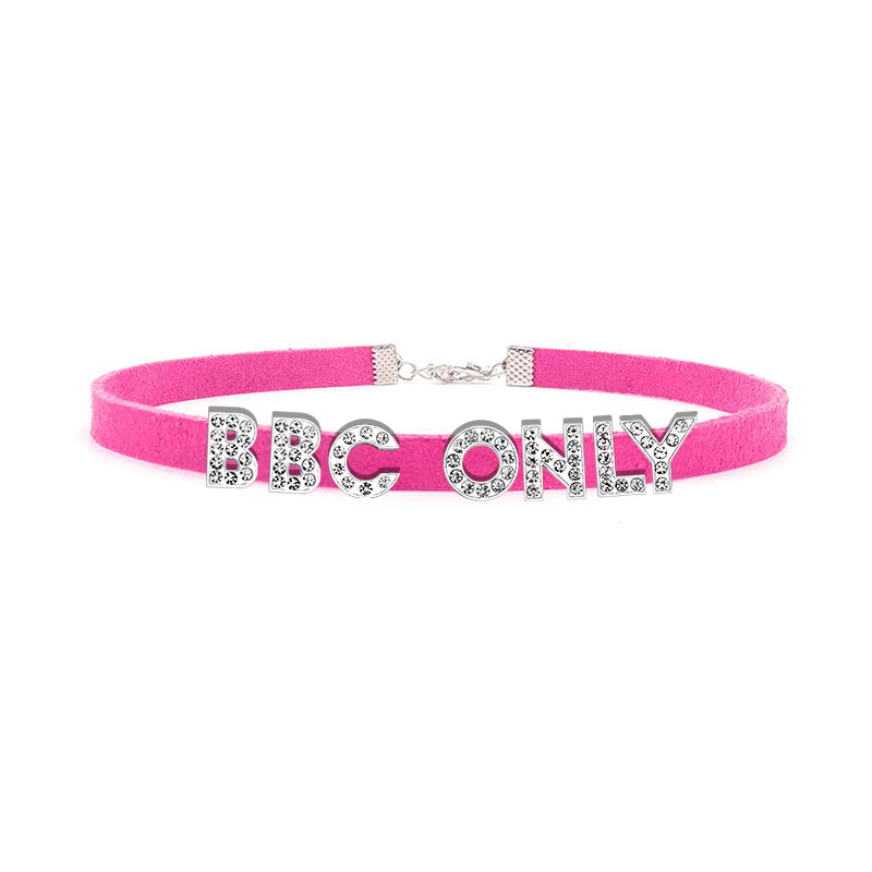 Rhinestone Letter BBC ONLY Nas – Crystal Choker Necklace recenzja i cena