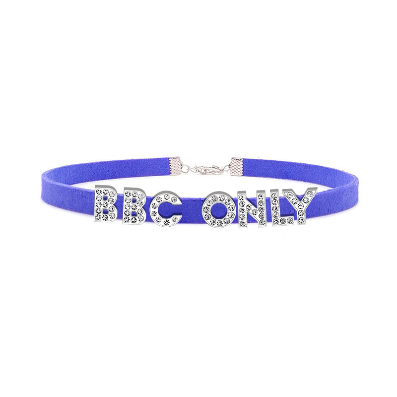 Rhinestone Letter BBC ONLY Nas – Crystal Choker Necklace recenzja i cena