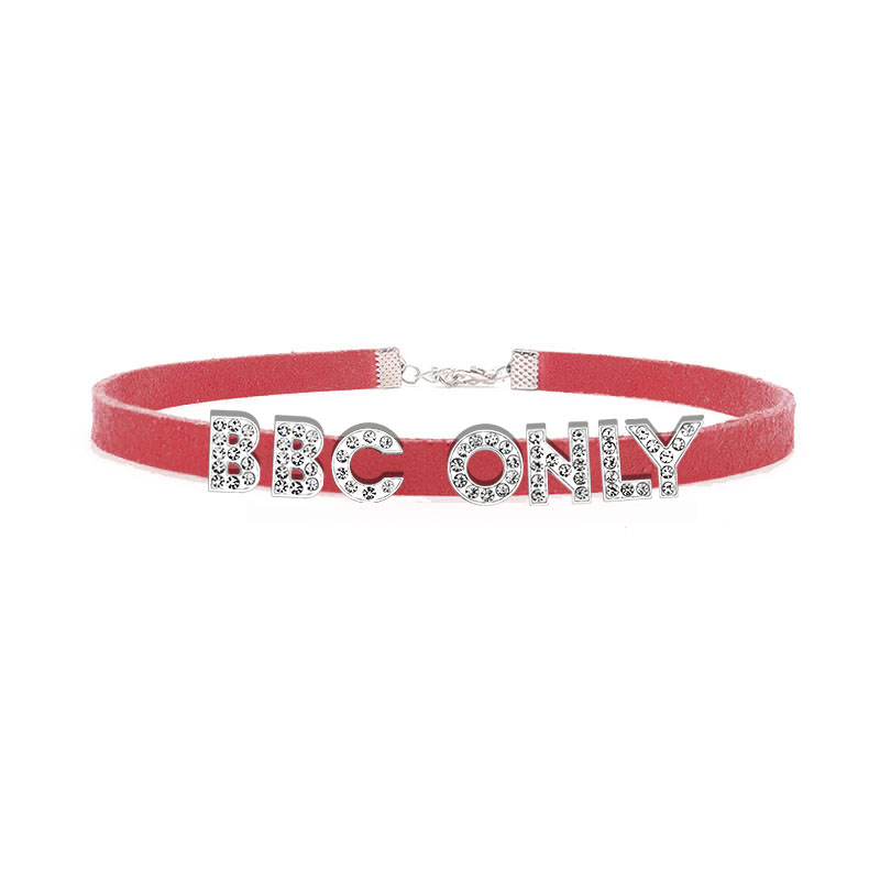 Rhinestone Letter BBC ONLY Nas – Crystal Choker Necklace recenzja i cena