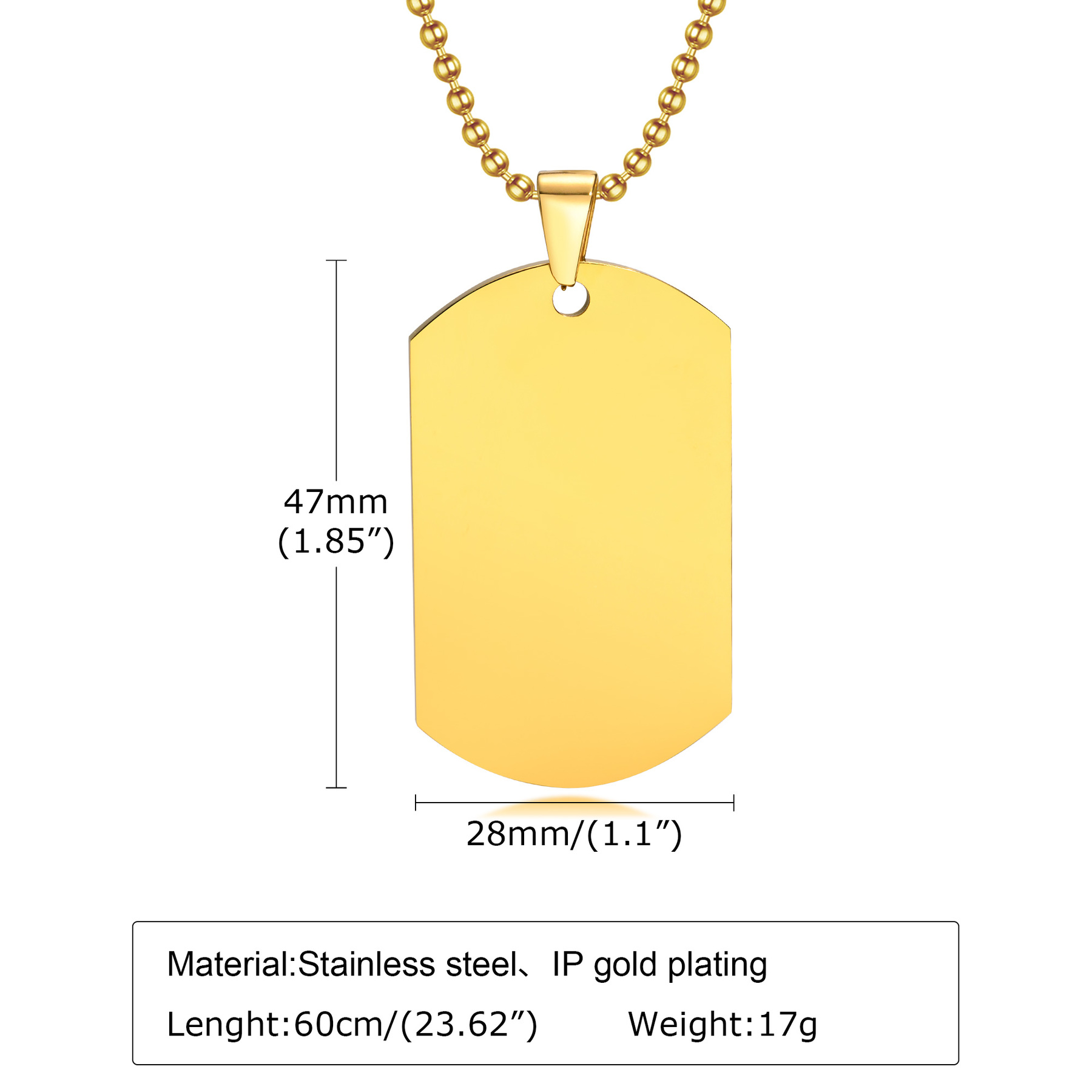Mprainbow spersonalizowane gra – Mens Dog Tag Necklace recenzja i cena