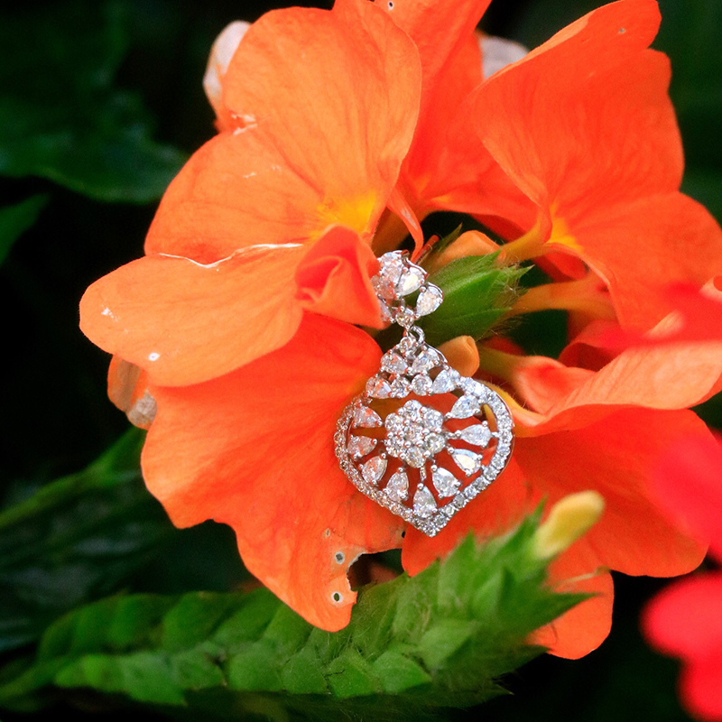 Aazuo 18K Złoto Białe Próby Au – Diamond Stud Earrings recenzja i cena