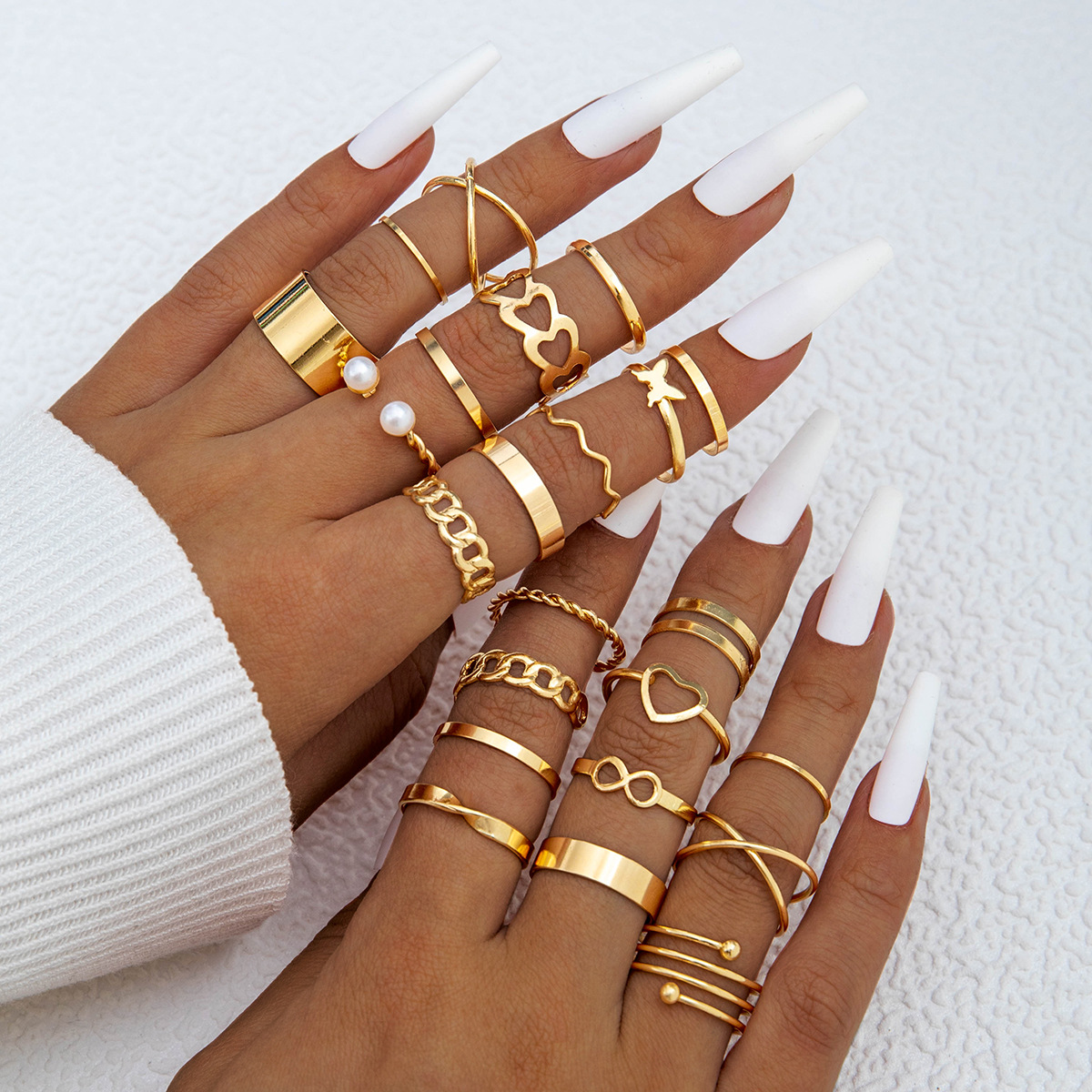 Zestaw Pierścionków Motyl Figu – Minimalist Ring Stackable recenzja i cena
