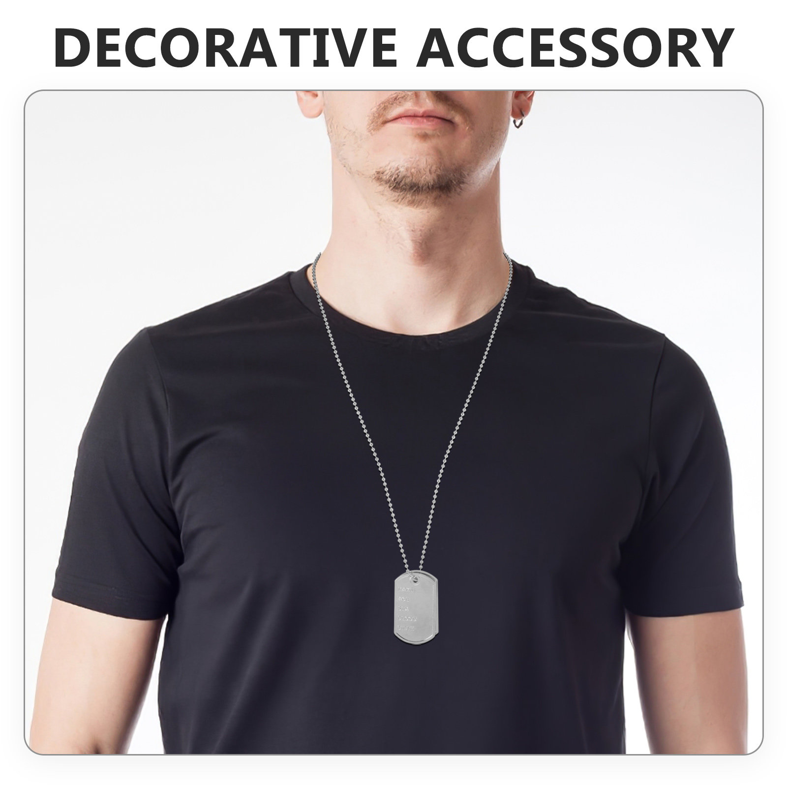 1 Zestaw Naszyjnik z identyfik – Mens Dog Tag Necklace recenzja i cena