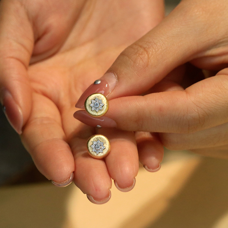 Kolczyki LUOWEND 100% 18K Złot – Diamond Stud Earrings recenzja i cena
