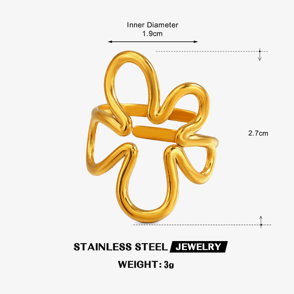 Pierścionki z motywem kwiatowy – Minimalist Ring Stackable recenzja i cena