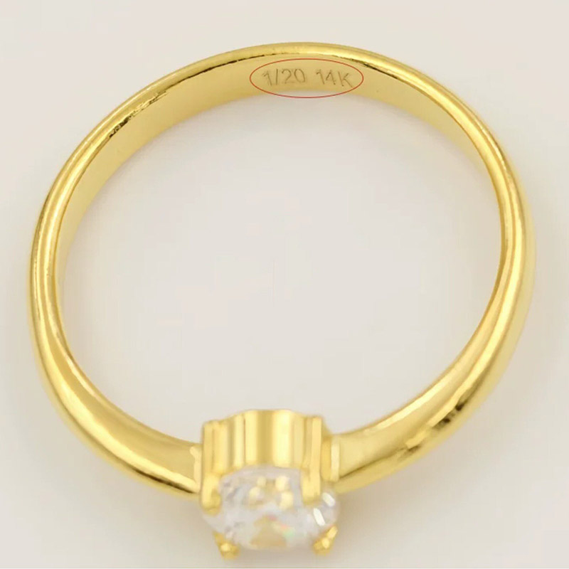 Pierścionek z 14-karatowego zł – Minimalist Ring Stackable recenzja i cena
