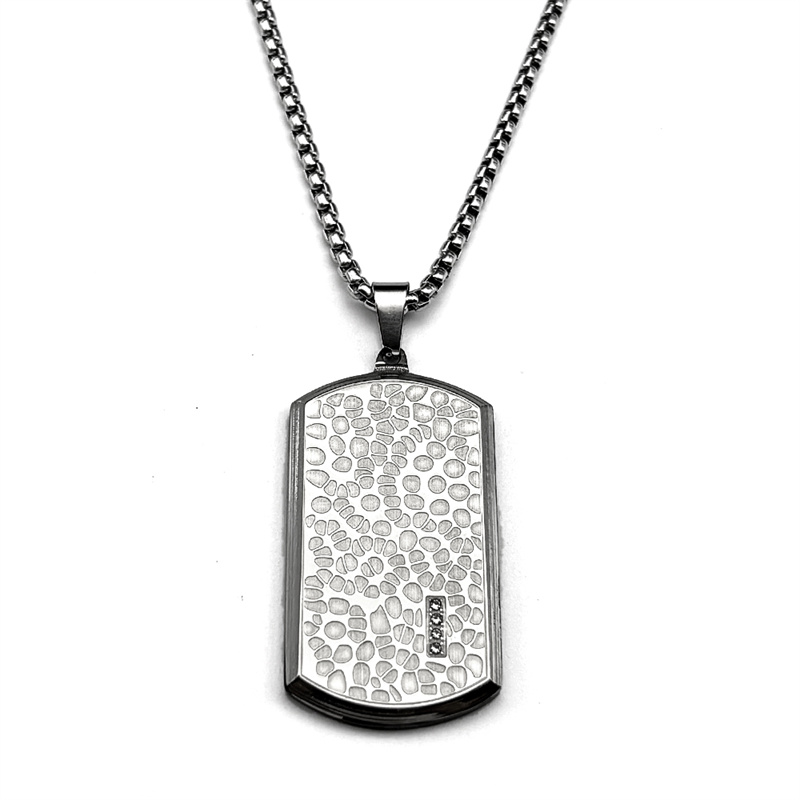 Retro naszyjnik męski ze stali – Mens Dog Tag Necklace recenzja i cena