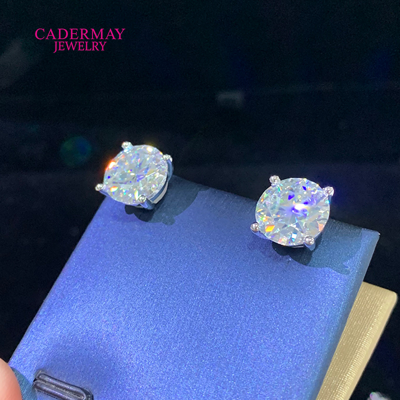 Wysokiej jakości 4 zębki śrubo – Diamond Stud Earrings recenzja i cena