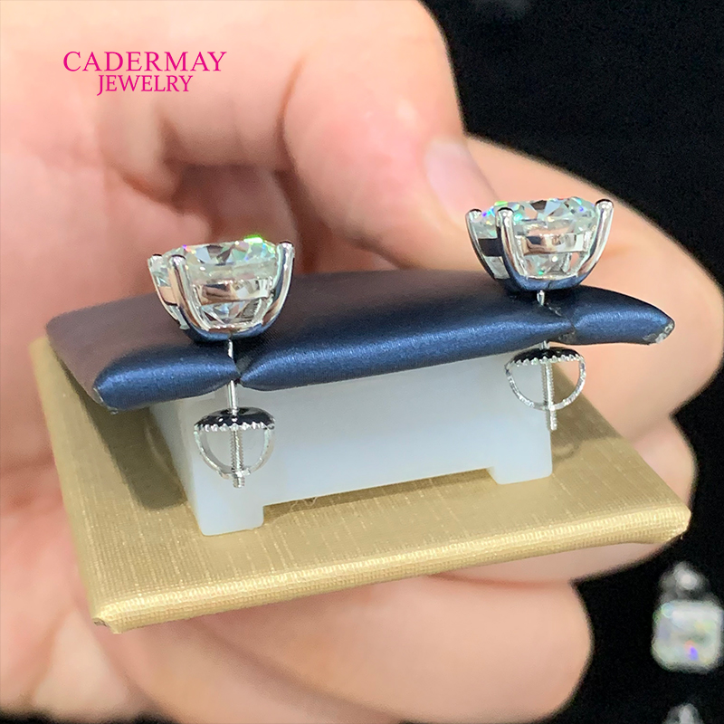 Wysokiej jakości 4 zębki śrubo – Diamond Stud Earrings recenzja i cena