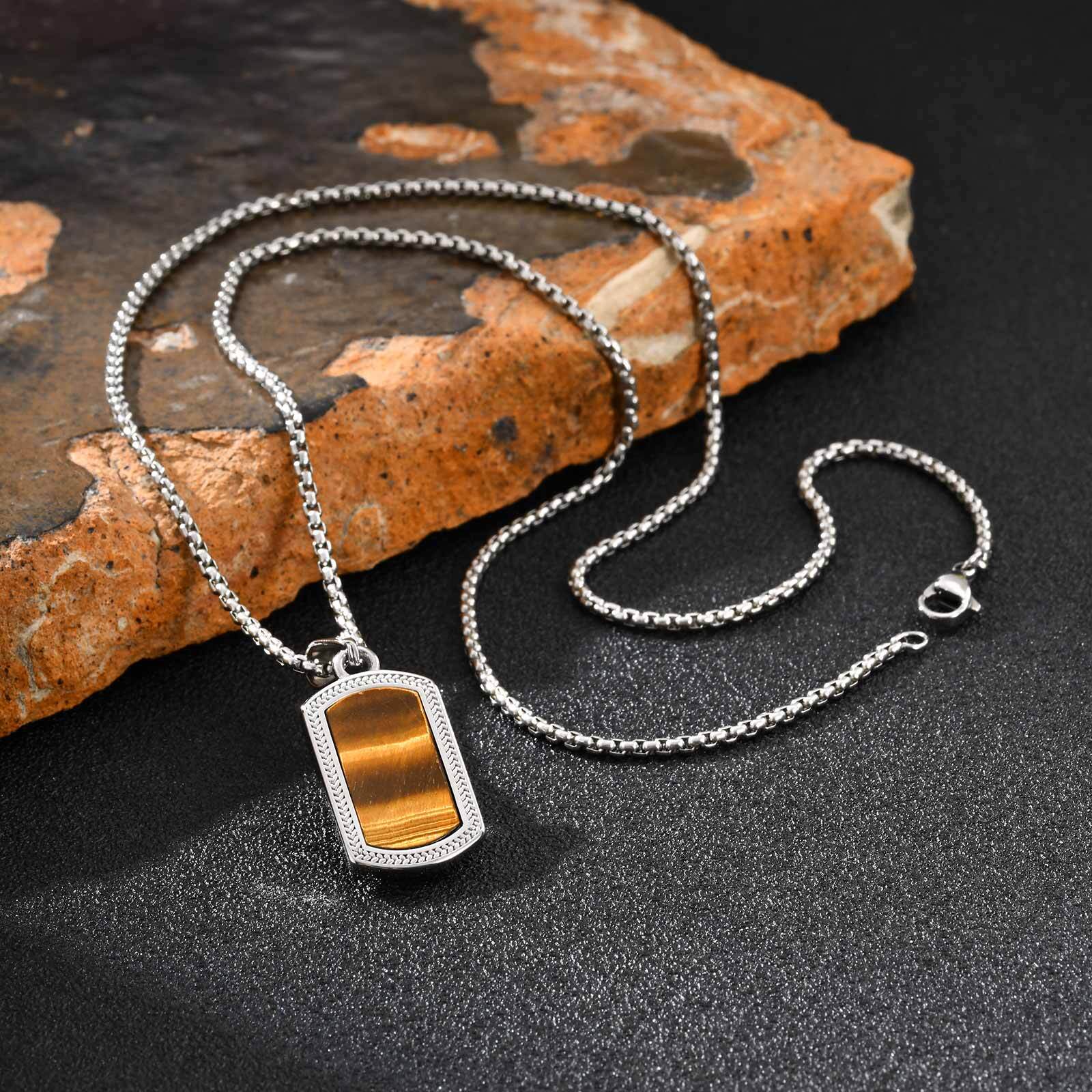 Naszyjnik męski Vnox ze stali  – Mens Dog Tag Necklace recenzja i cena